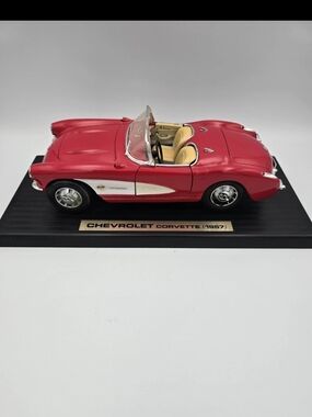 Red Corvette 1957 Die-Cast Model Car
